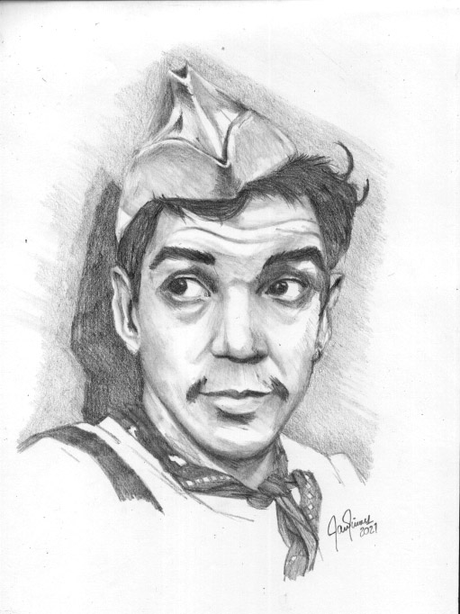 Cantinflas pencil drawing / Cantinflas dibujo a lápiz — Hive