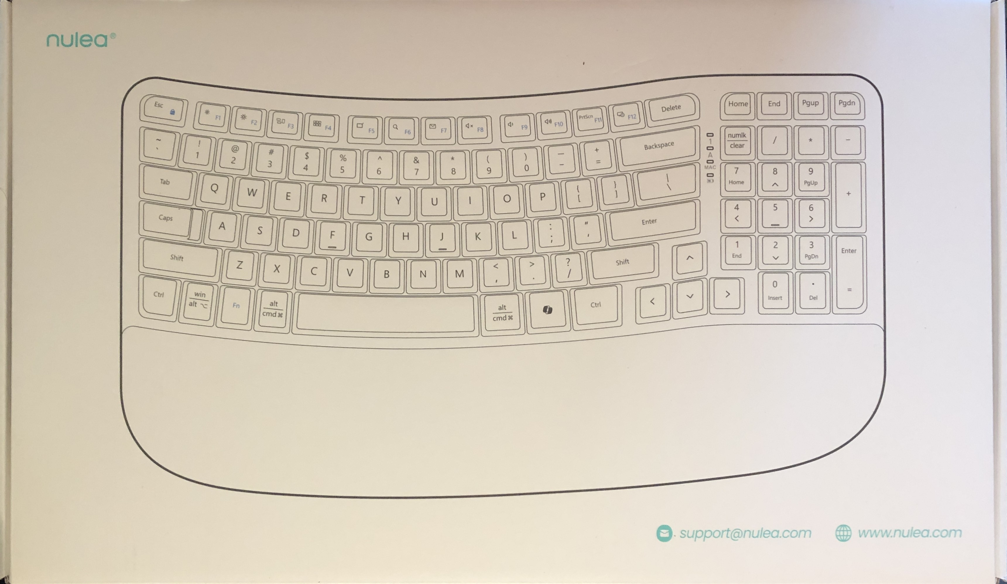 Nulea RT08 TK52A  Wireless Ergonomic Wave Keyboard.JPG