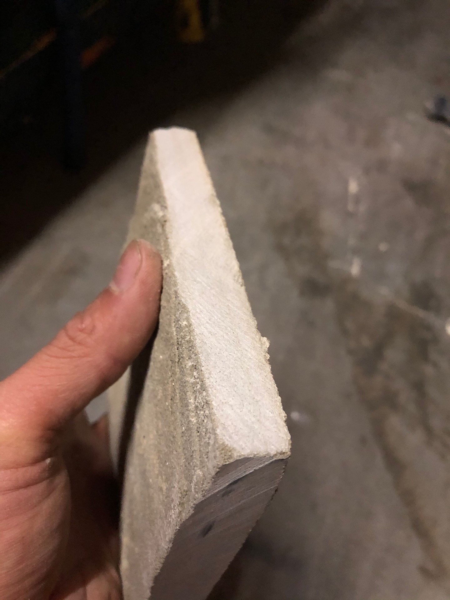 Piece of cut sandstone slate