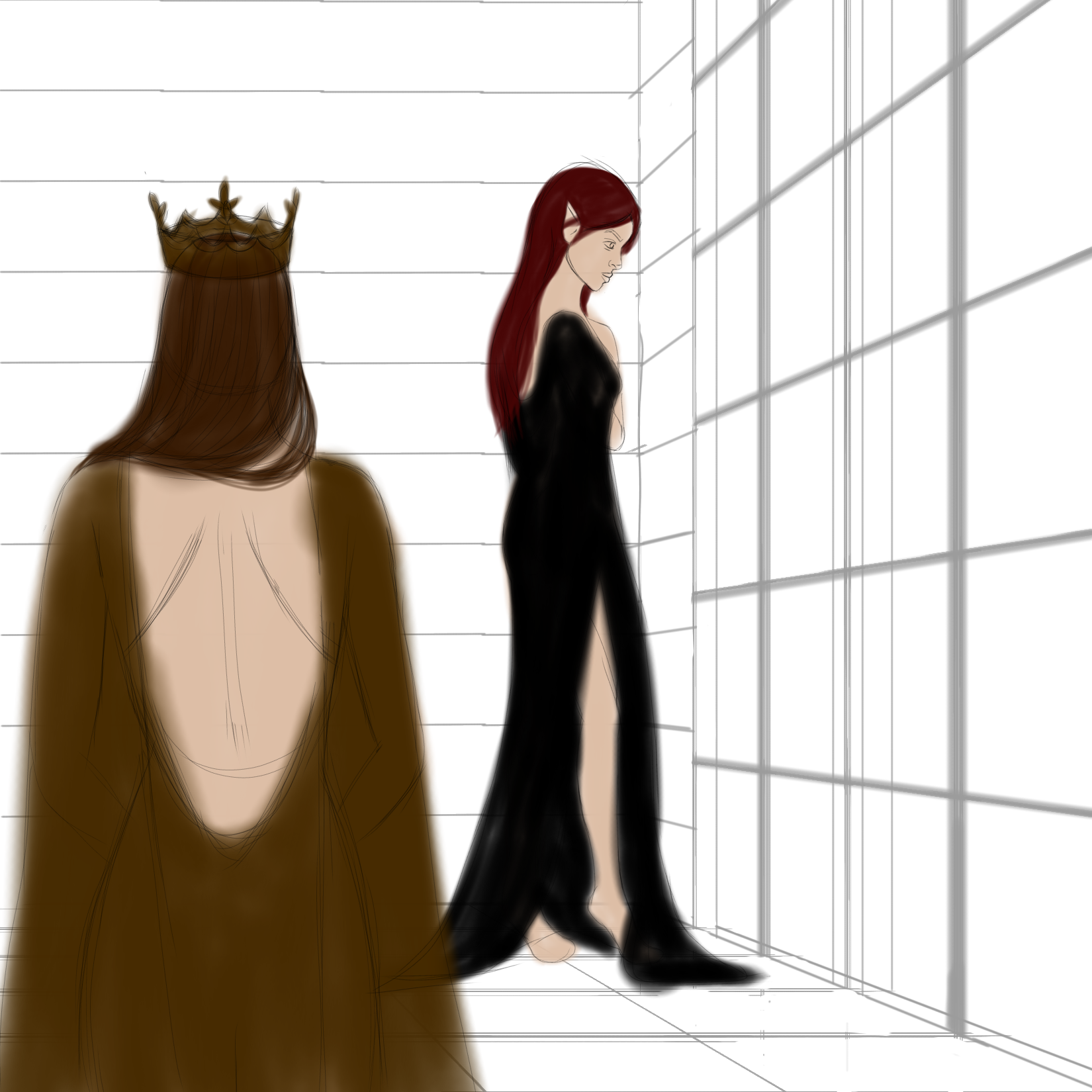 Francisftlp-Digital Drawing-The meeting with the Priestess-Step 2.png