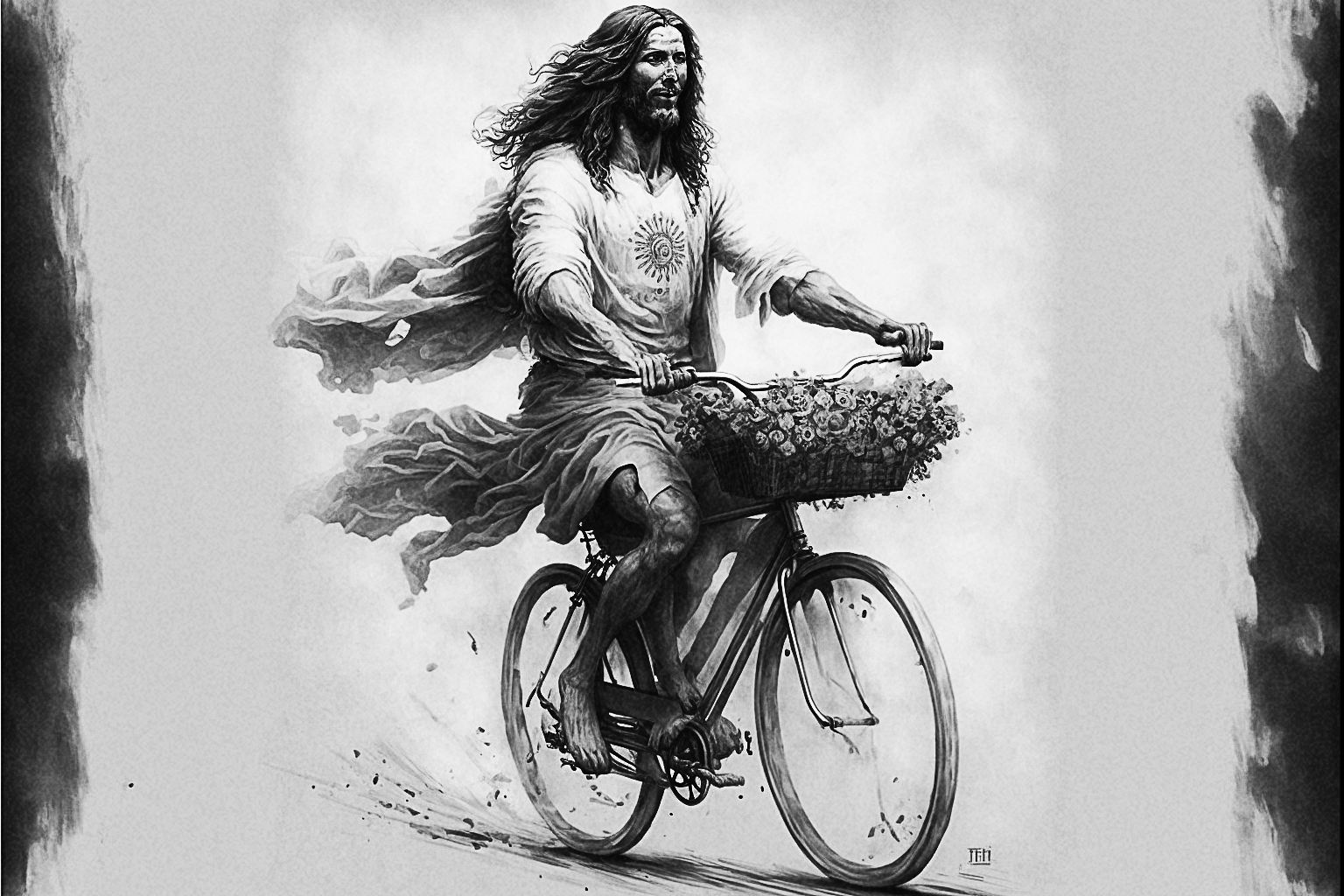 FloorSweeper_Jesus_Christ_with_long_hair_riding_a_bisycle_full-_1475e0c6-448a-457f-9e3c-1a7c1877cb4f.png