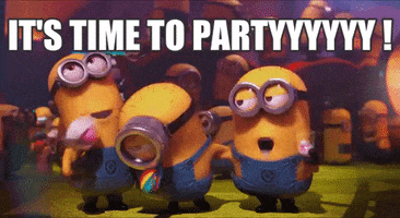 minion its time to party.gif