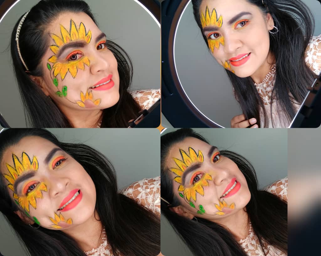 ??Maquillaje inspirado en un girasol????Makeup inspired by a  sunflower?? — Hive