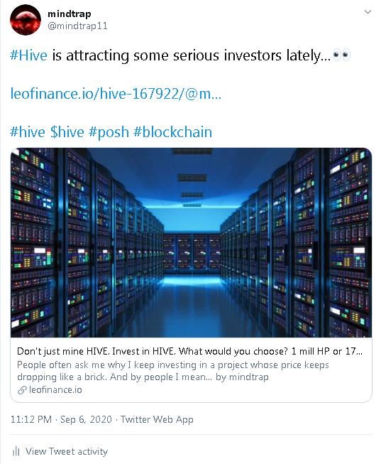 2020-09-06 23_13_05-mindtrap on Twitter_ _#Hive is attracting some serious investors lately...👀 htt.png