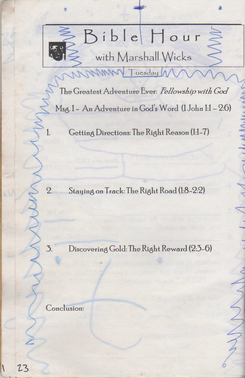 1999-07-25 - Sunday - West Coast Camp Quiet Time, Joey Arnold age 14, est date, most likely last week of July-24.png