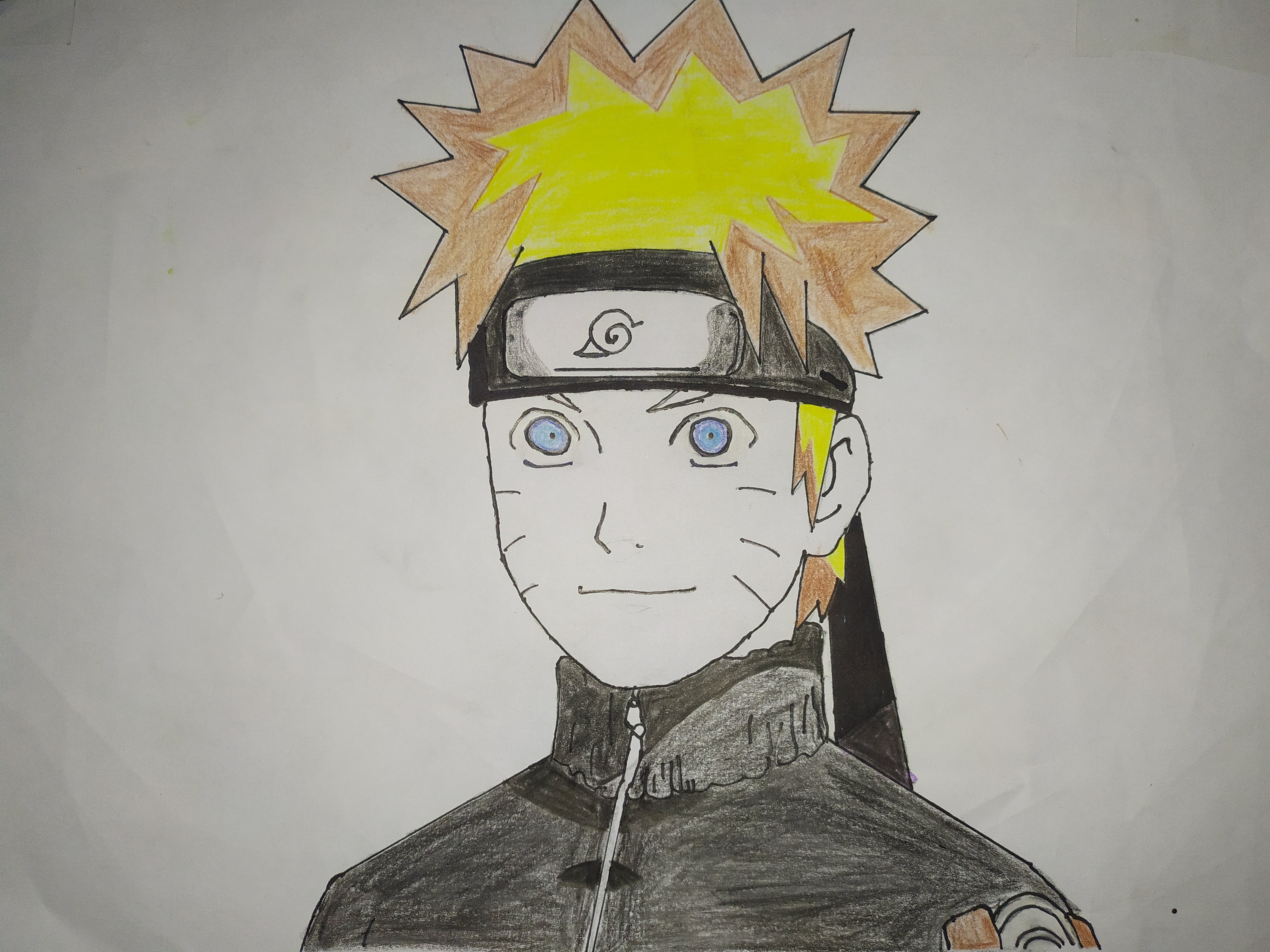 My Drawing of NARUTO. My Favorite Anime Character.