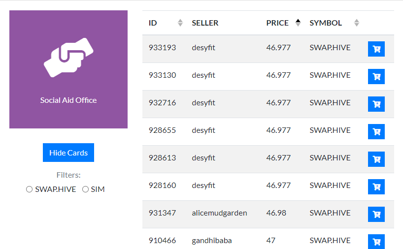 Social Aid Office Card Price.PNG