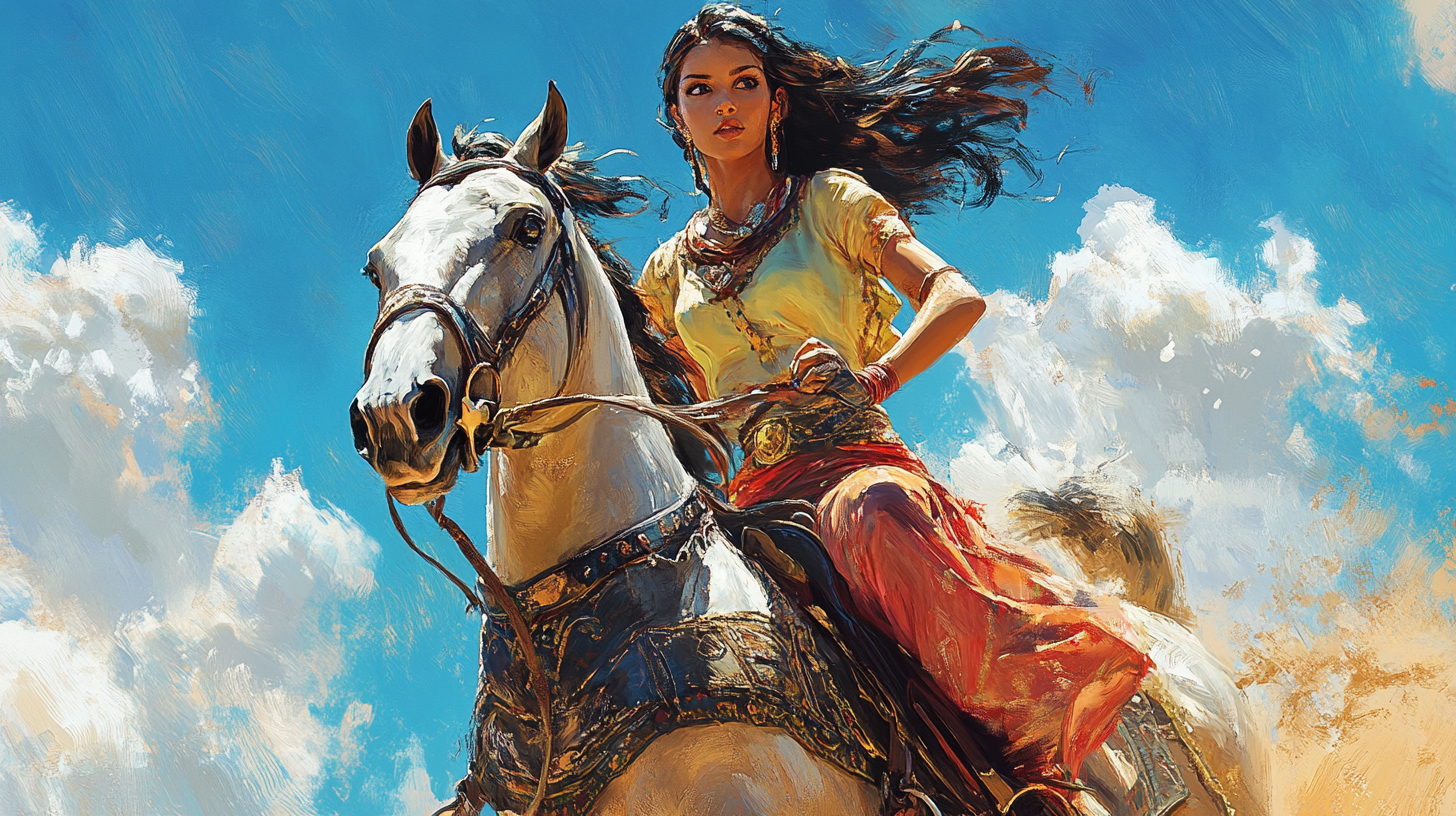 caveproject_Arab_horse_rider_pinup_girl_--ar_169_--stylize_250__543f7bc3-512d-403a-8f05-7029dad04b5a.png