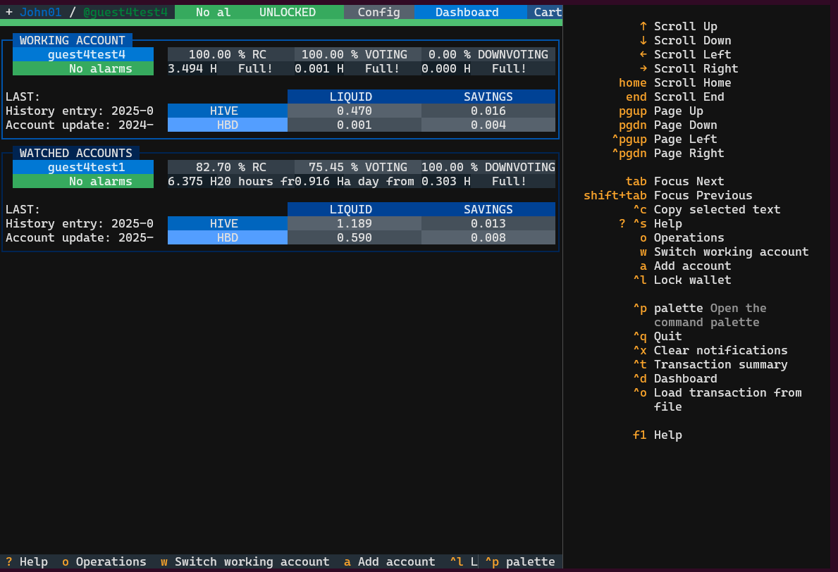 Clive Updates - customized bindings in the TUI