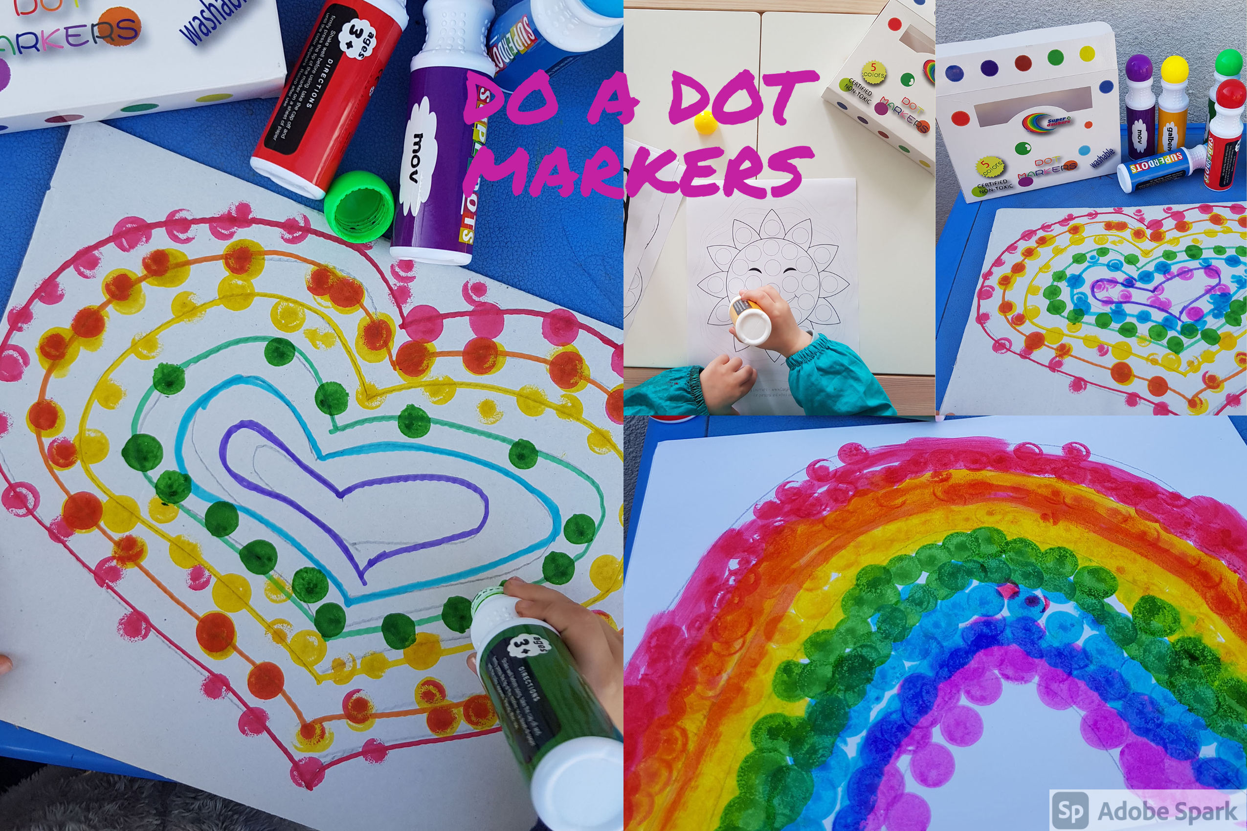 Washable DOT Markers for Toddlers Kids Preschool, Non-Toxic Water-Based  Paint Marker - China Marker, DOT Marker
