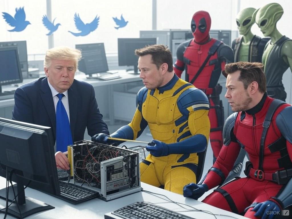 Grok Trump Elon Musk Wolverine Deadpool Untitled.jpeg