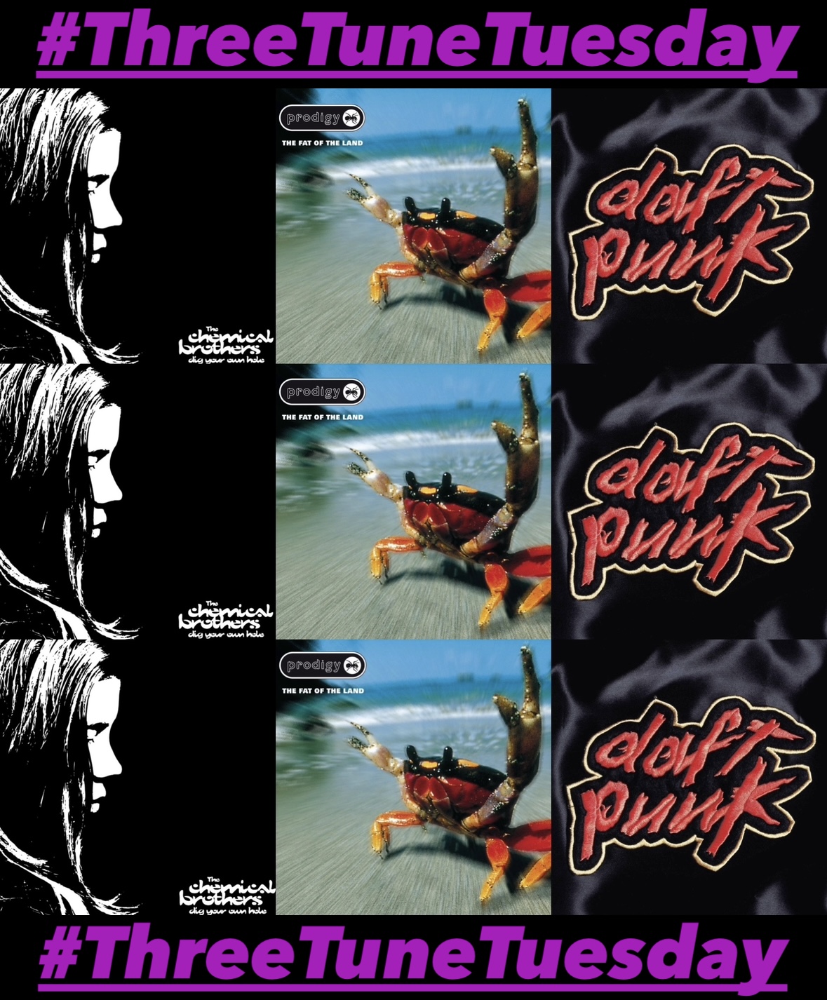 Three Tune Tuesday Post For Tuesday July 29th! 💿 Nineties Electronic Music! 1997 Spotlight! The Prodigy! Chemical Brothers! & Daft Punk!  + Bonus Tunes & Gene Talks Tunes Vlog 🎙️