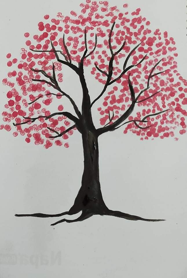 Drawing tutorial : how to draw a beautiful banyan tree by poster colour —  Hive
