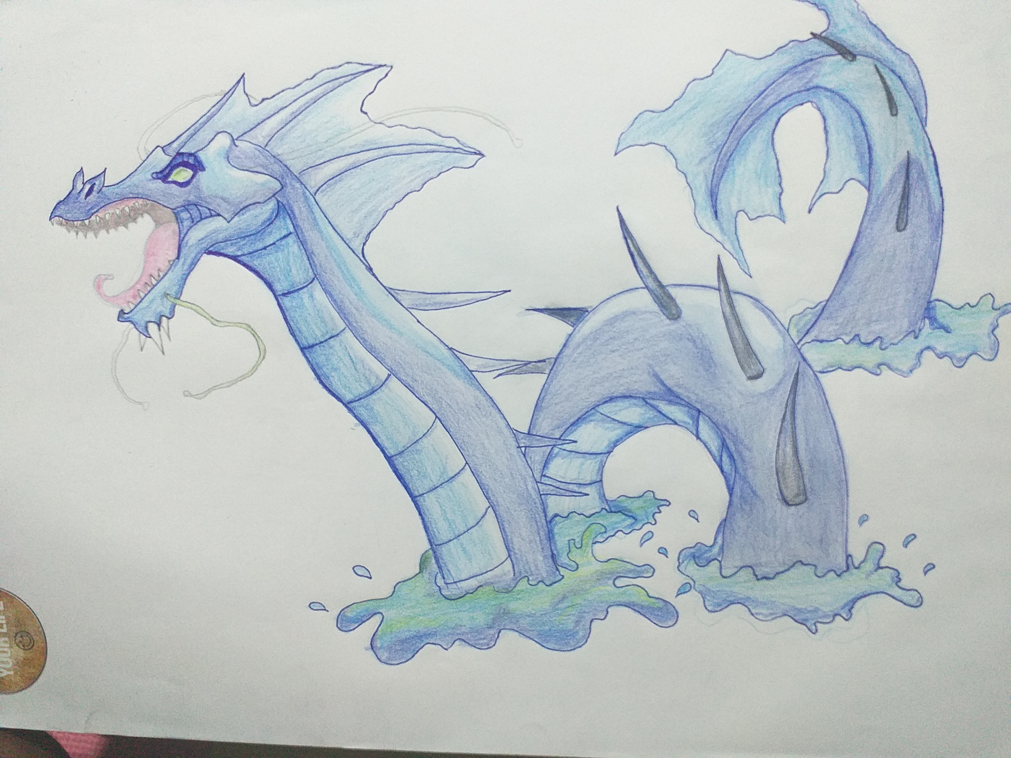 how to draw a sea monster