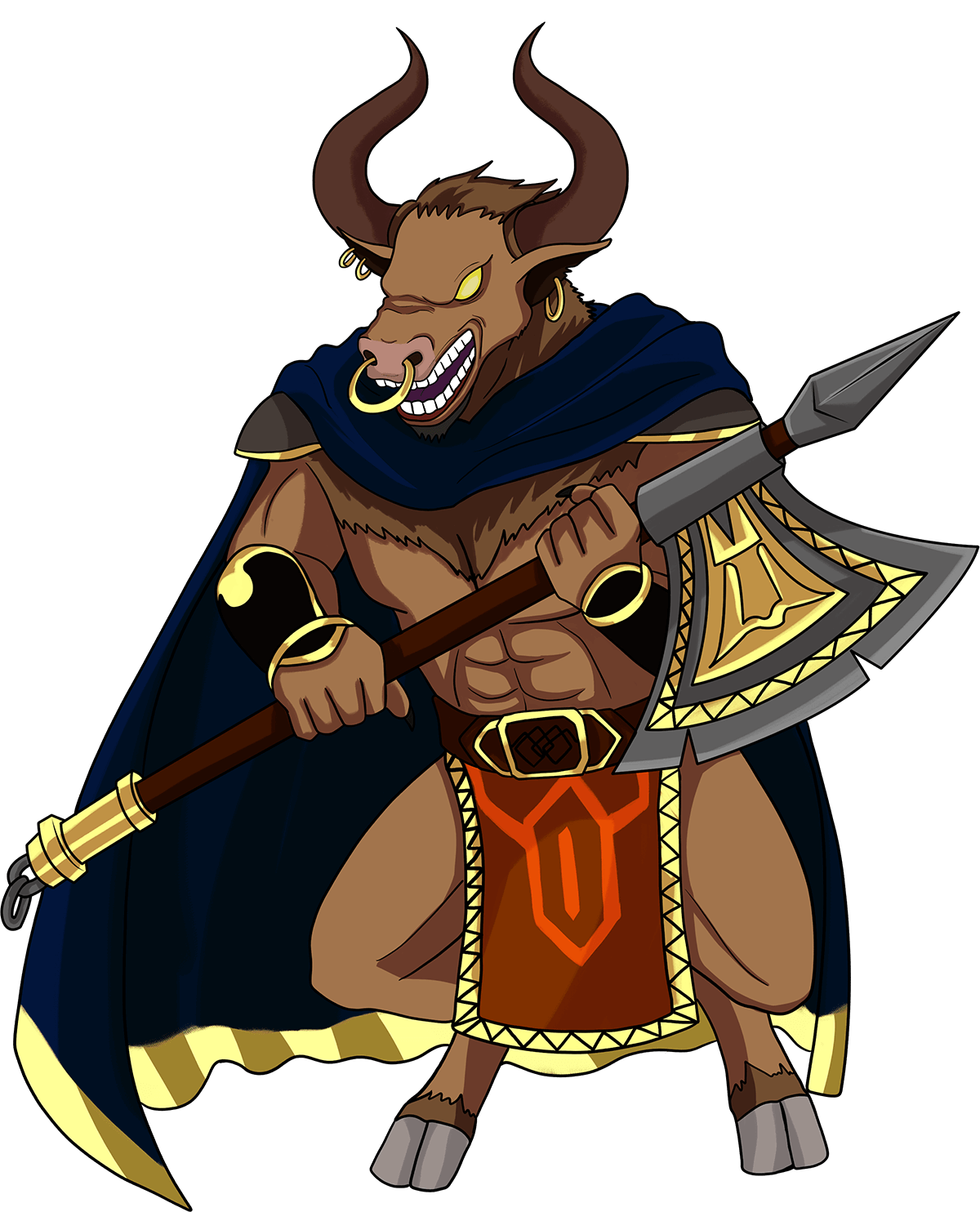 minotaur warrior drawing