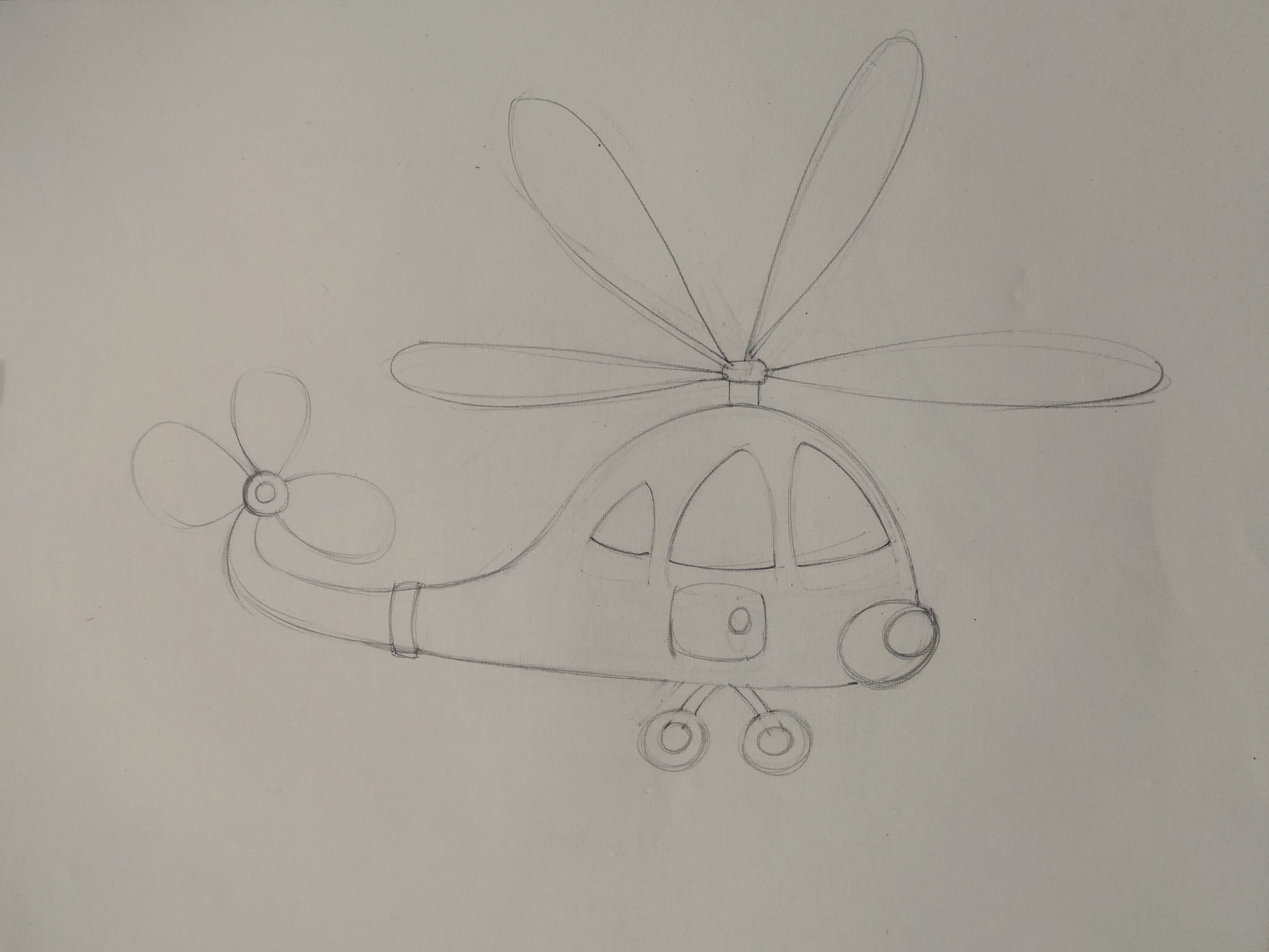 How to Draw a Helicopter - Really Easy Drawing Tutorial