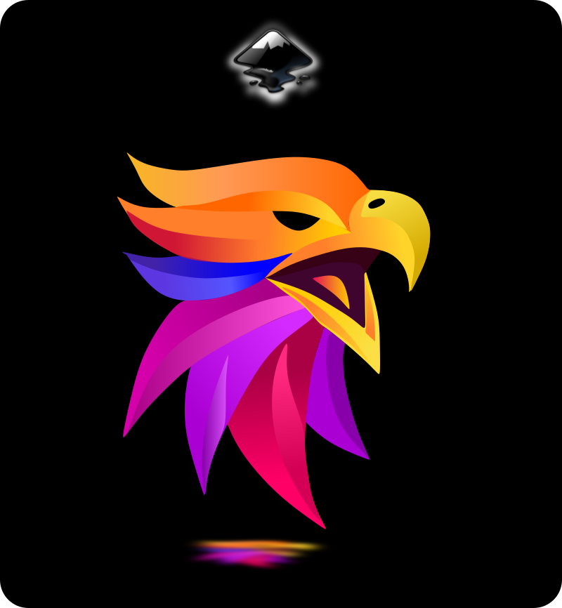 Diseño de logo Abstracto de un Aguila en Inkscape — Hive