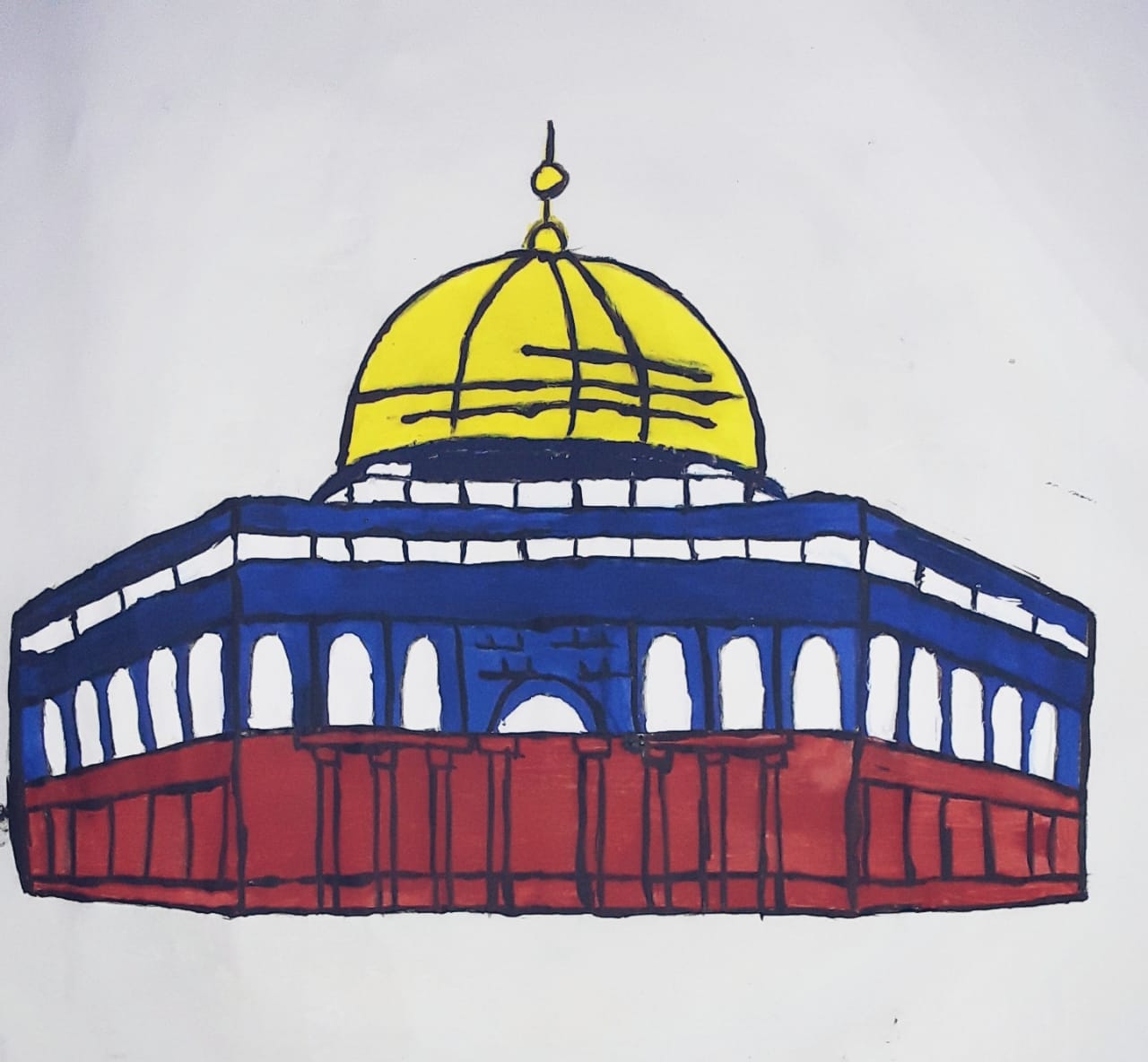 How to Draw Blue Mosque 🕌 Blue Mosque Drawing (Sultan Ahmed Mosque) : r/ drawing
