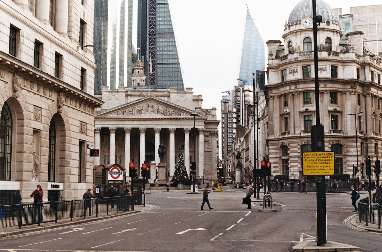 The Bank of England (BoE), London.