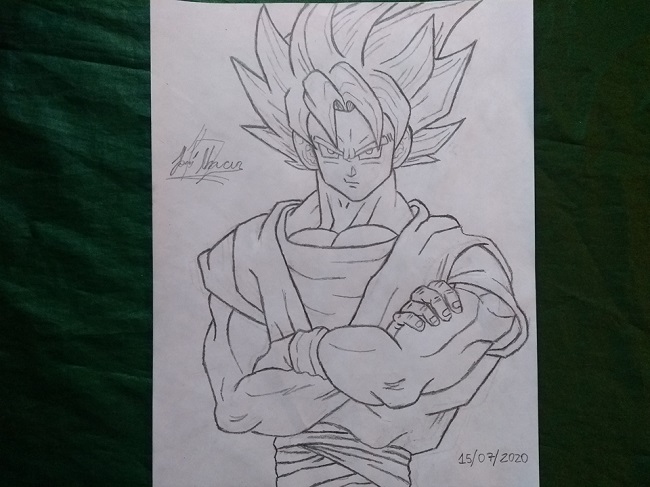 How to draw Goku Super Saiyan | Step by step Drawing tutorials