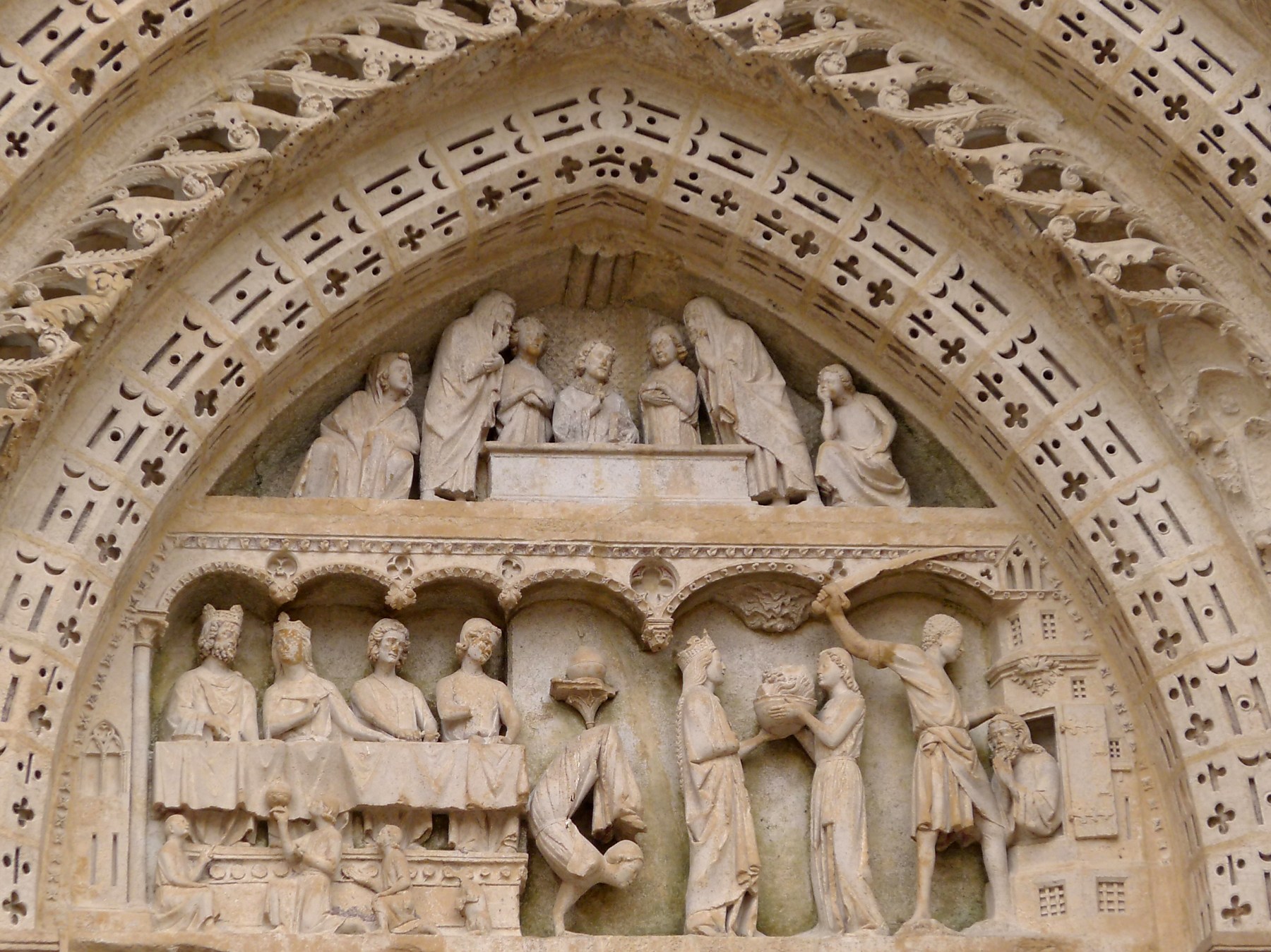 Rouen Frankreich Kathedrale Relief
