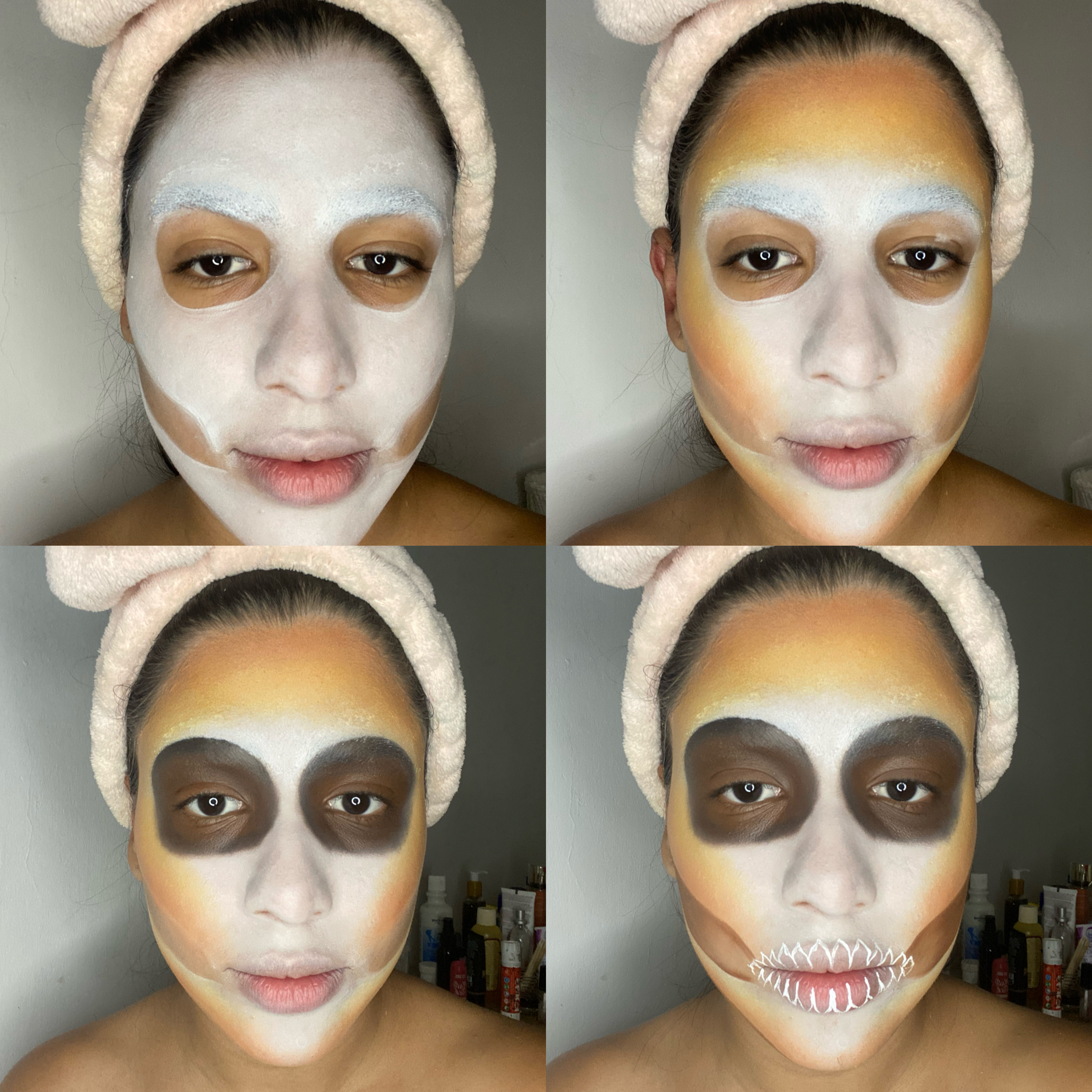 ESP-ENG] Iniciativa maquillaje de catrina - inspirado en girasoles // Catrina  makeup initiative - inspired by sunflowers // by:@anymakeup — Hive