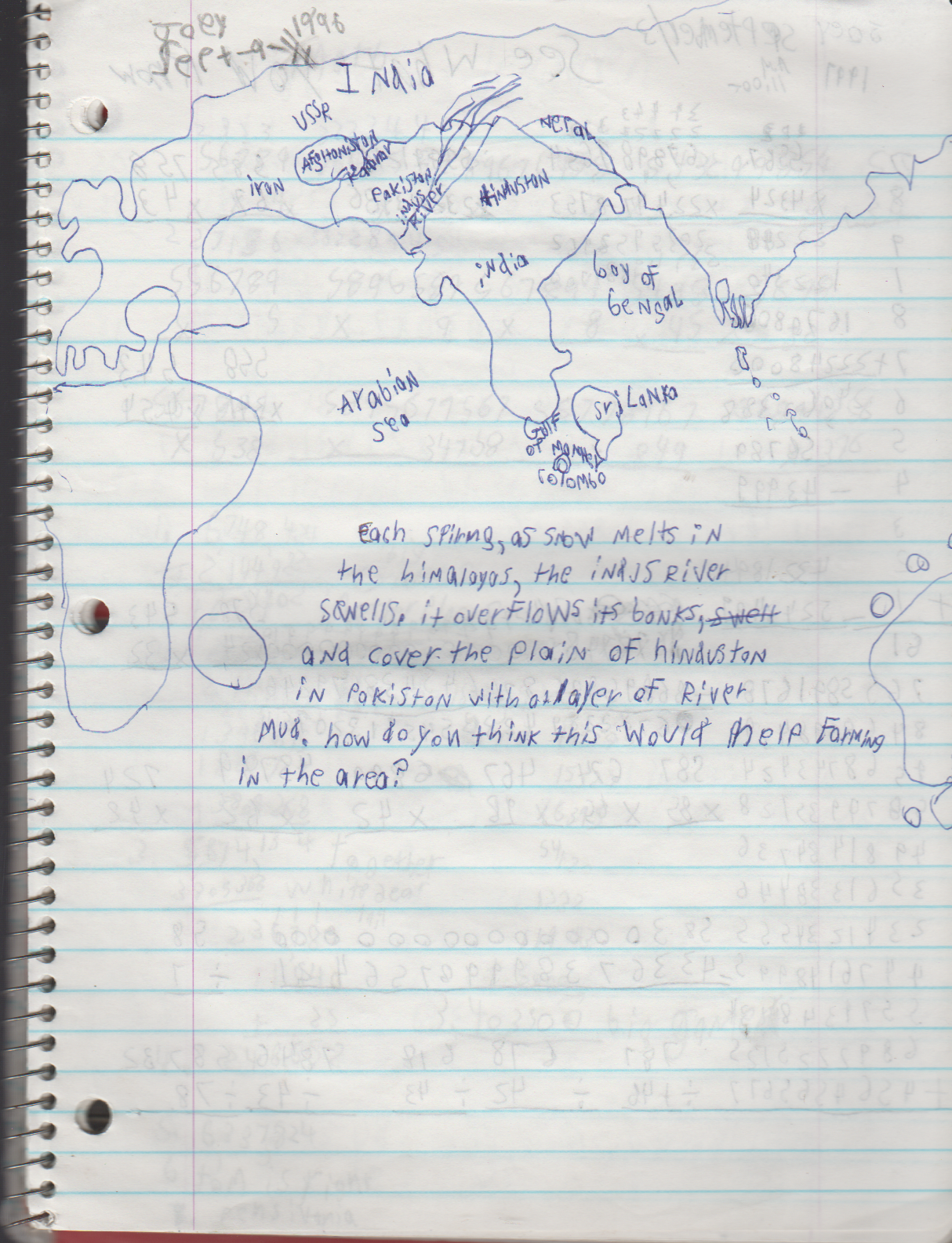1996-08-18 - Saturday - 11 yr old Joey Arnold's School Book, dates through to 1998 apx, mostly 96, Writings, Drawings, Etc-023.png