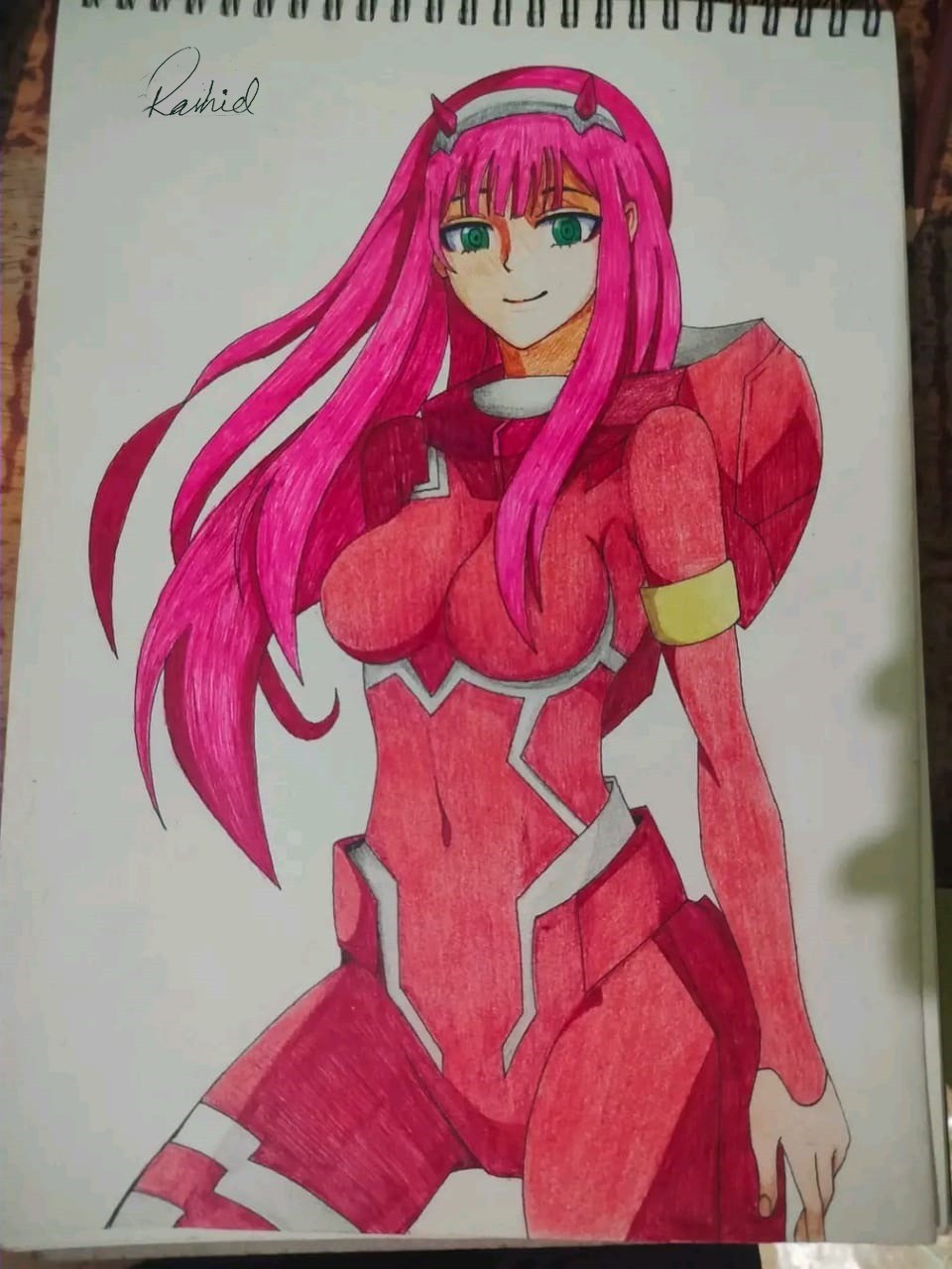 Zero two drawing OC : r/DarlingInTheFranxx