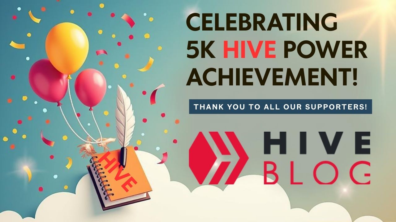 YouTube Thumbnail - Celebrating 5k Hive Power Achievement!.jpg