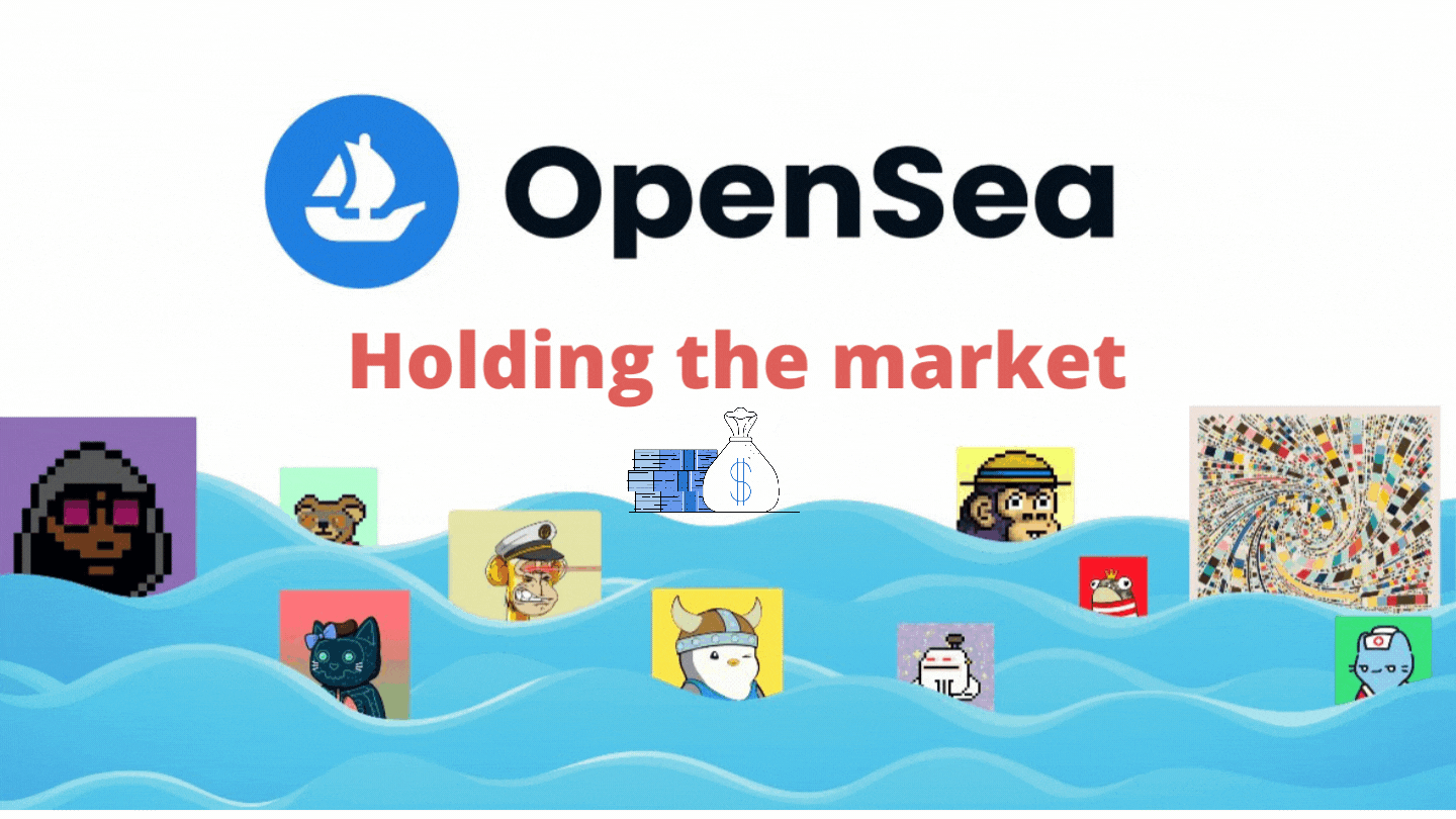OpenSea NFTs and Metaverse hodl the crypto market.gif