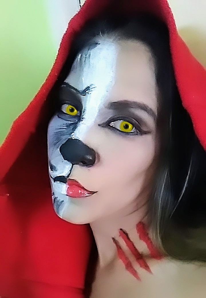  Esp/Eng] Maquillaje inspirado en Caperucita Roja y el Lobo Feroz//Makeup inspired by Little Red Riding Hood and the Big Bad Wolf — Hive