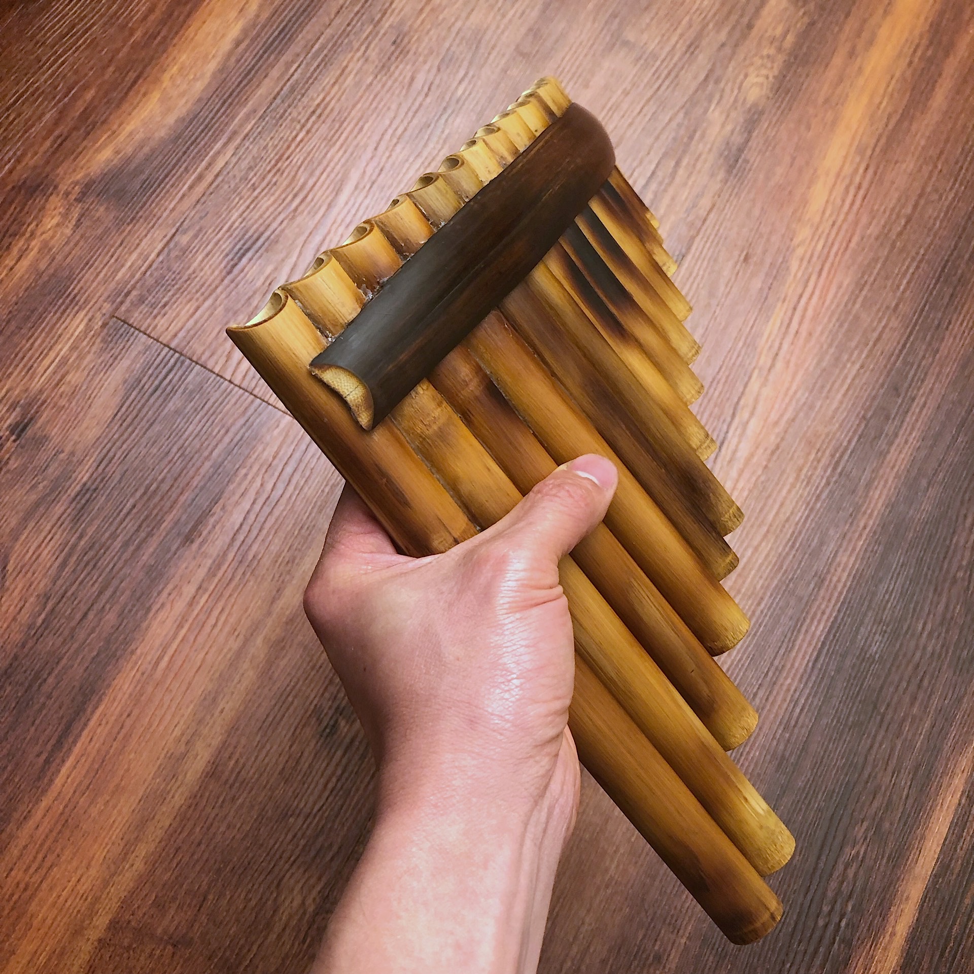 Self-made bamboo pan flute