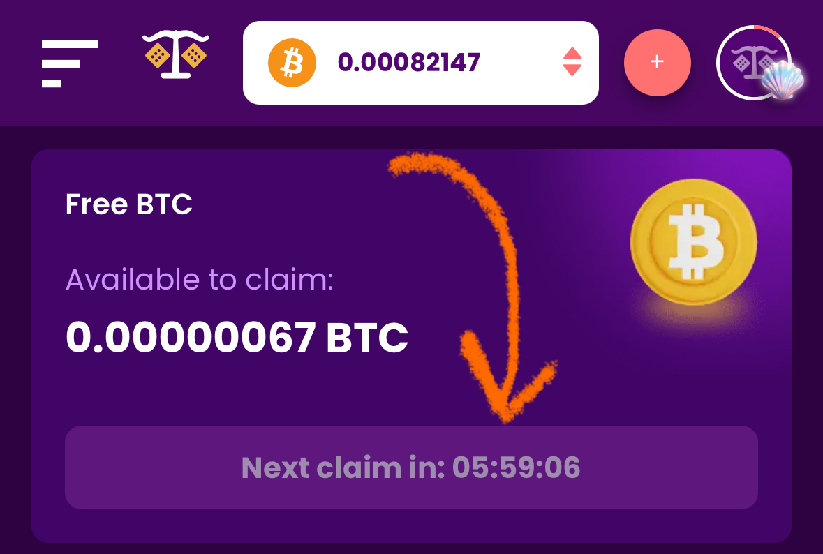 Remember to Collect your Free Bitcoin every 6 hours