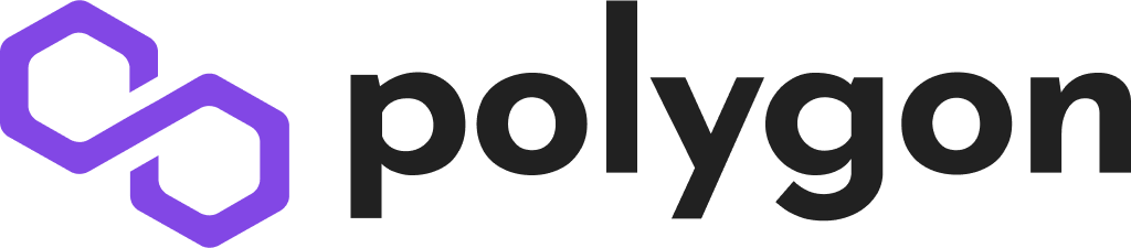 The Polygon (MATIC) logo on a white background.