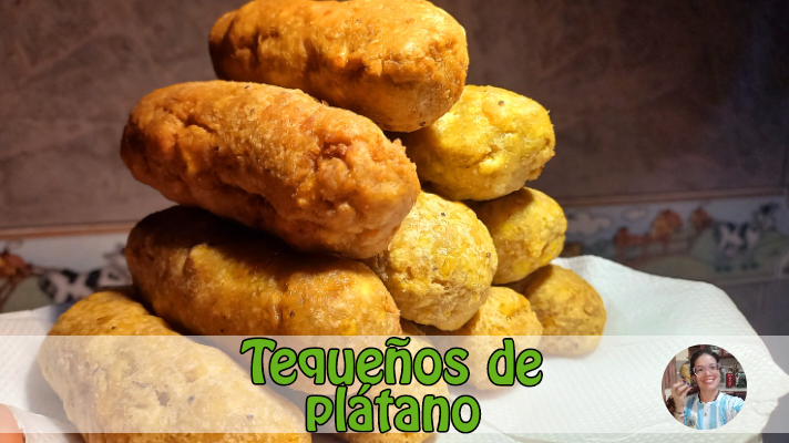 Tequeños de plátano verde | Green plantain tequeños🍌