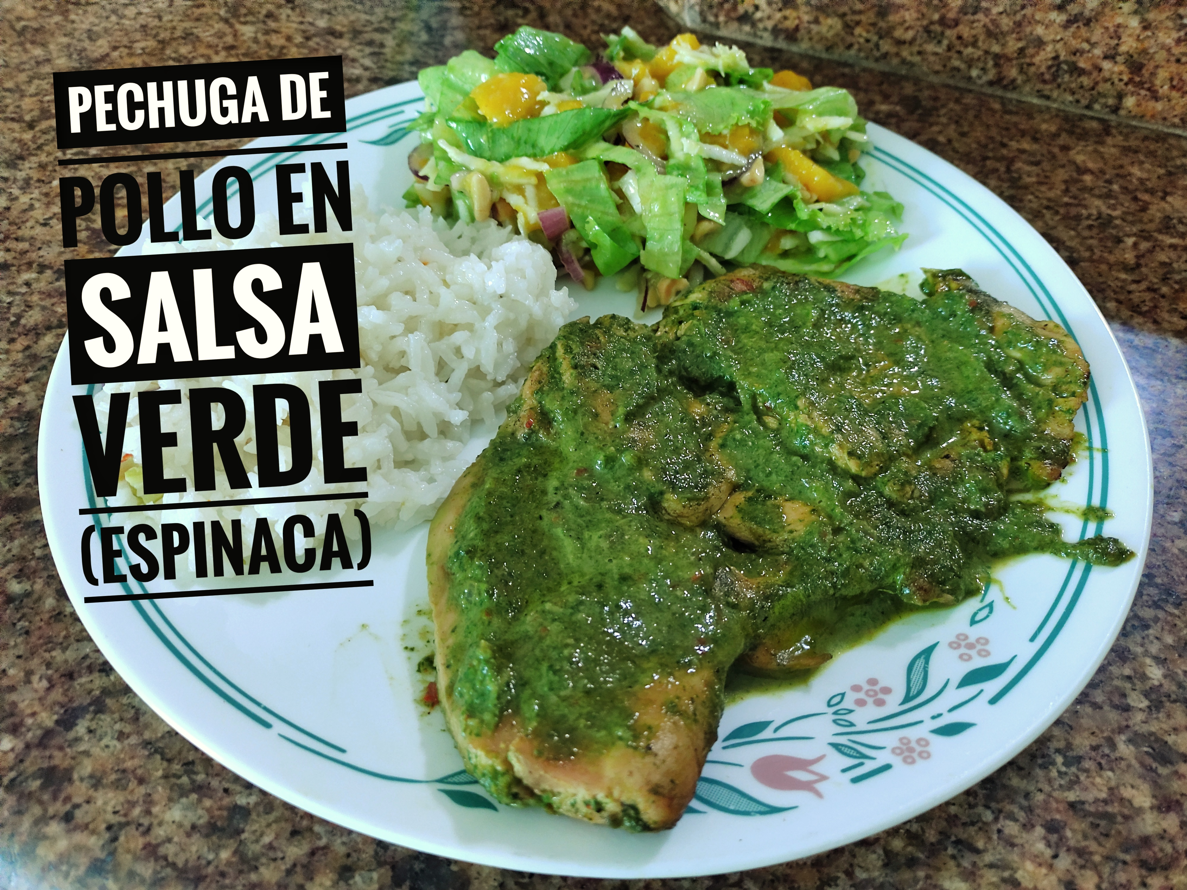 Pechugas de Pollo en Salsa Verde a base de Espinaca / Chicken Breasts in  Spinach-based Green Sauce — Hive