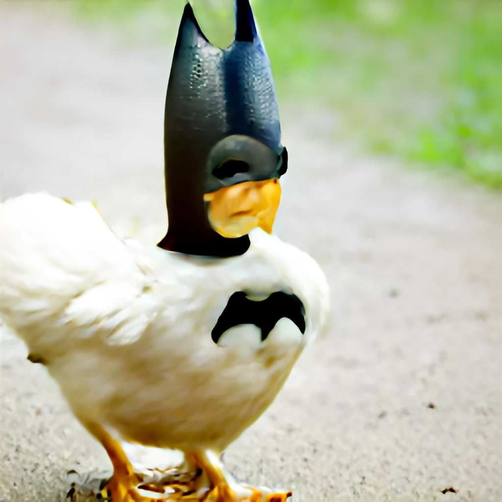 chicken wearing a batman costume with smooth detailes (1).png