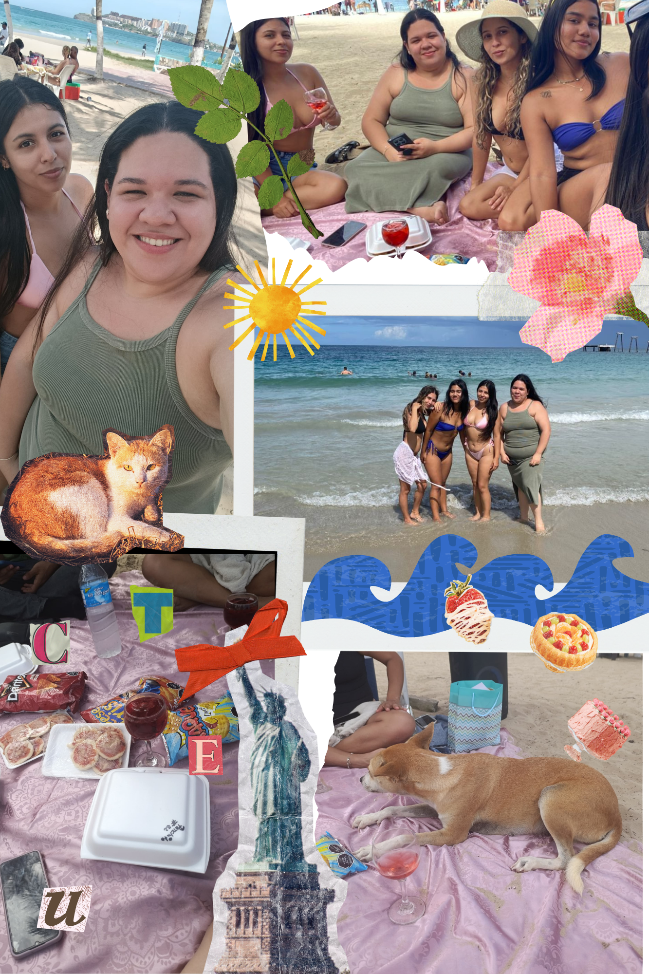 Nos fuimos a la playa a celebrar el cumpleaños de una amiga. [ESP-ENG]