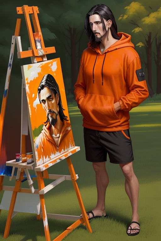 a-tall-painter-guy-with-dark-hair-and-a-goatee-in-an-orange-hooded-hoodie-red-shorts-black-flip-fl-487428246.png