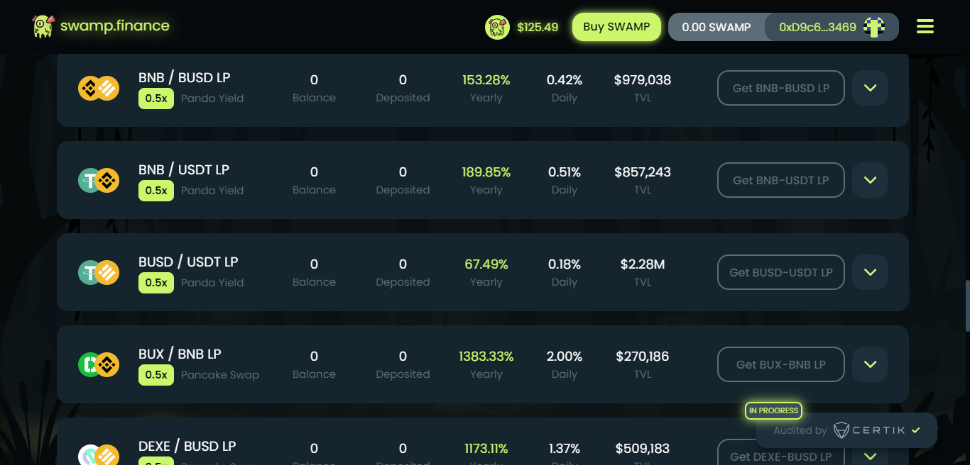 Stable Coin Swamp