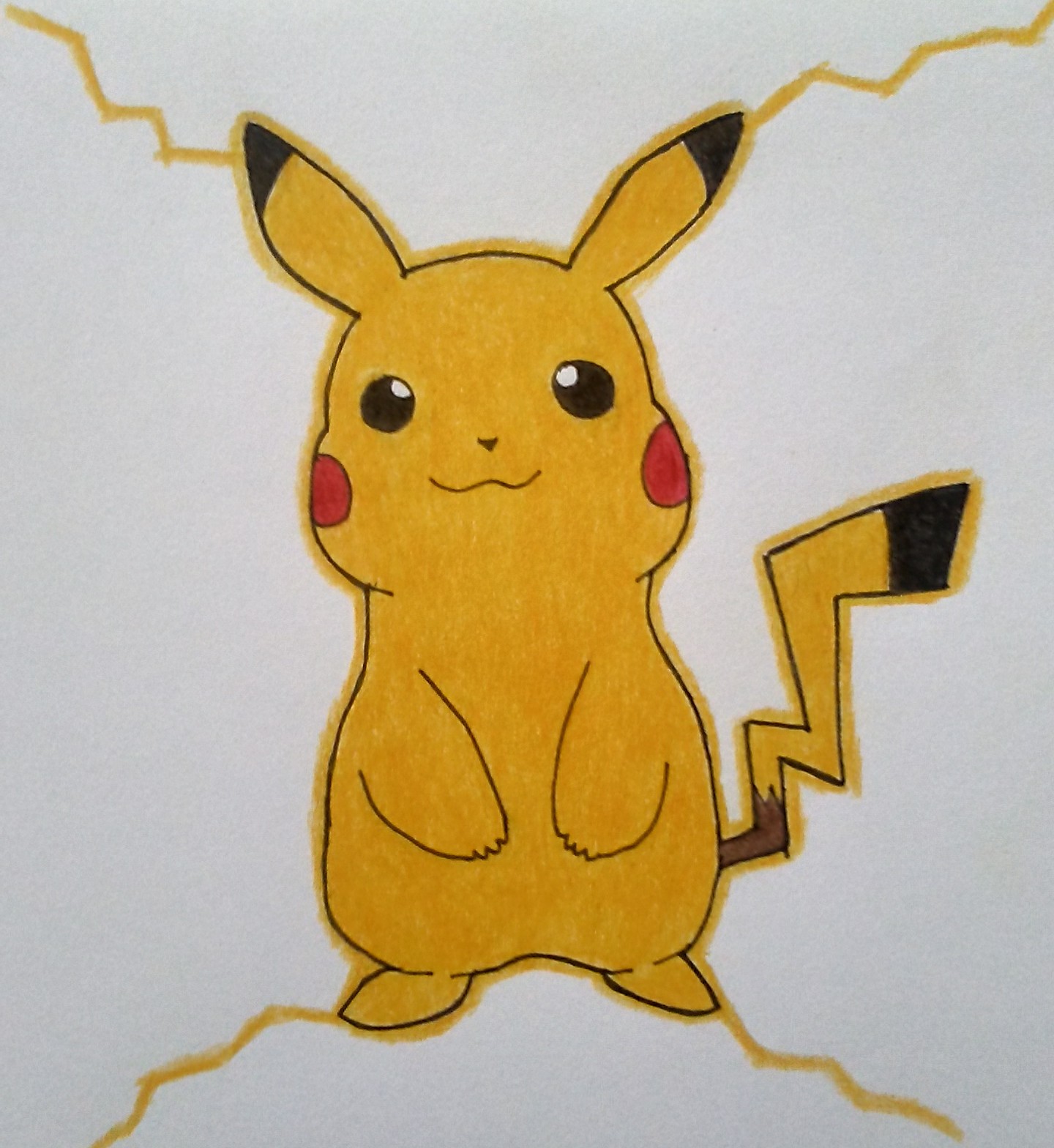 ESP/ENG] Dibujo de PIKACHU (+Proceso)/ Drawing PIKACHU (+Process). | PeakD