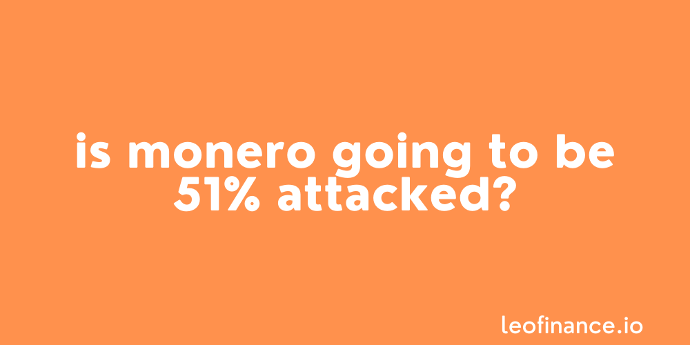 Is Monero going to be 51% attacked by MineXMR?