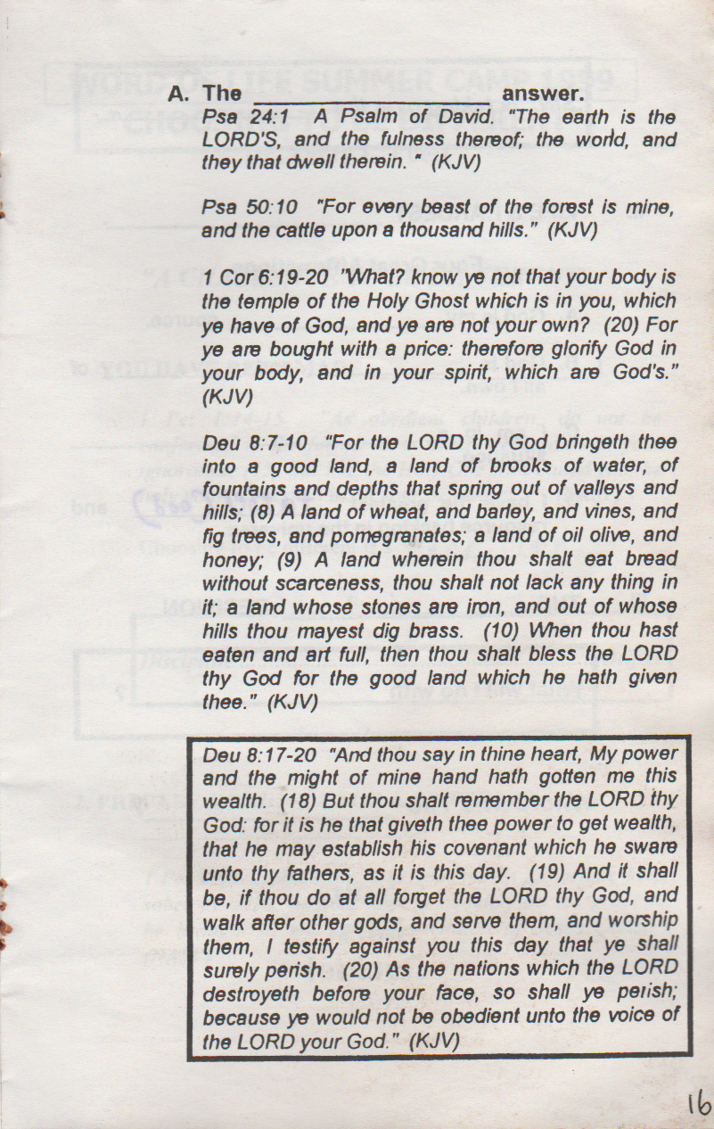 1999-07-25 - Sunday - West Coast Camp Quiet Time, Joey Arnold age 14, est date, most likely last week of July-17.png