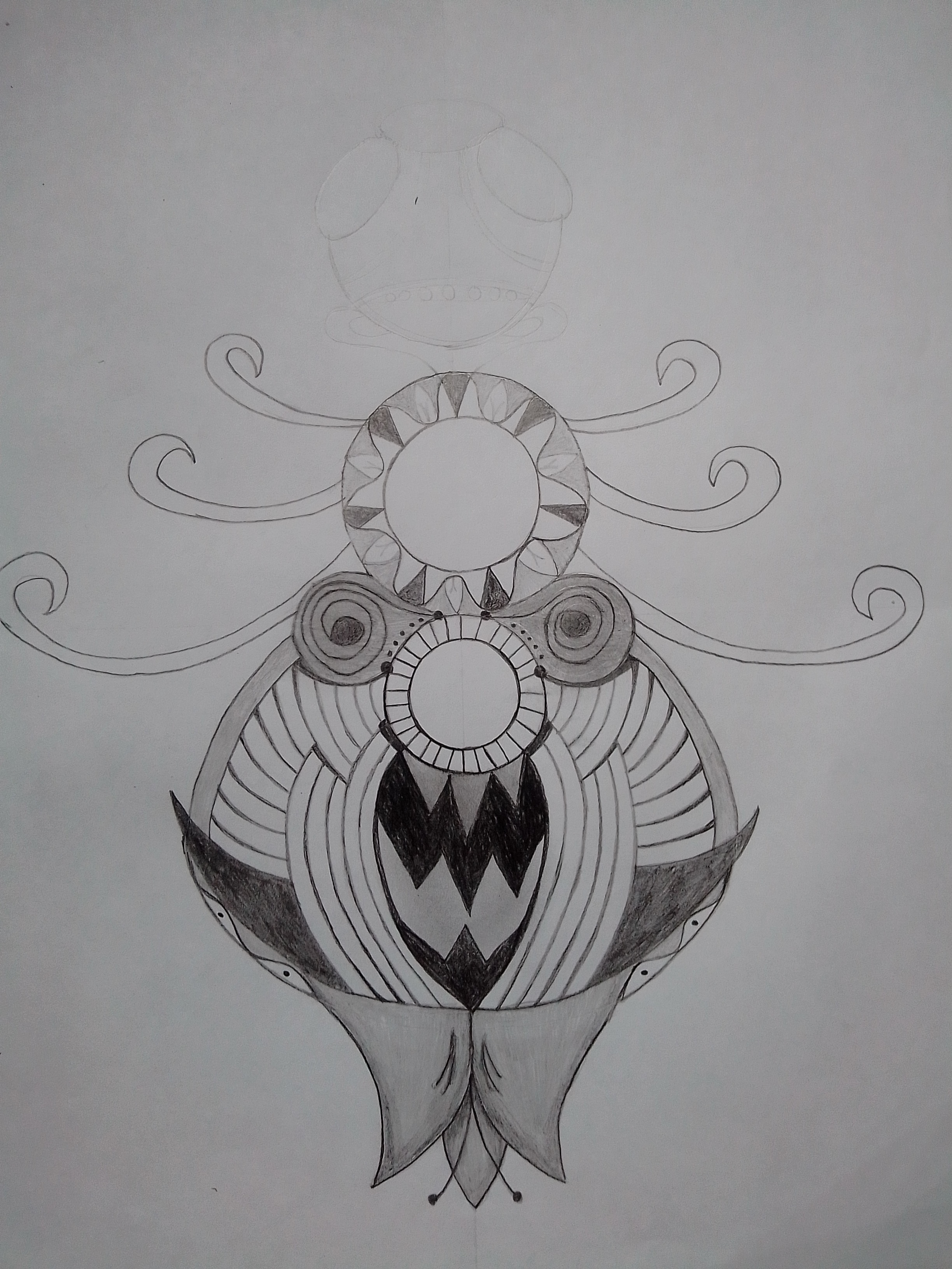 Yasmynlp-Pencil drawing. Animaltopia Series # 1 Bee-Step 5.jpg