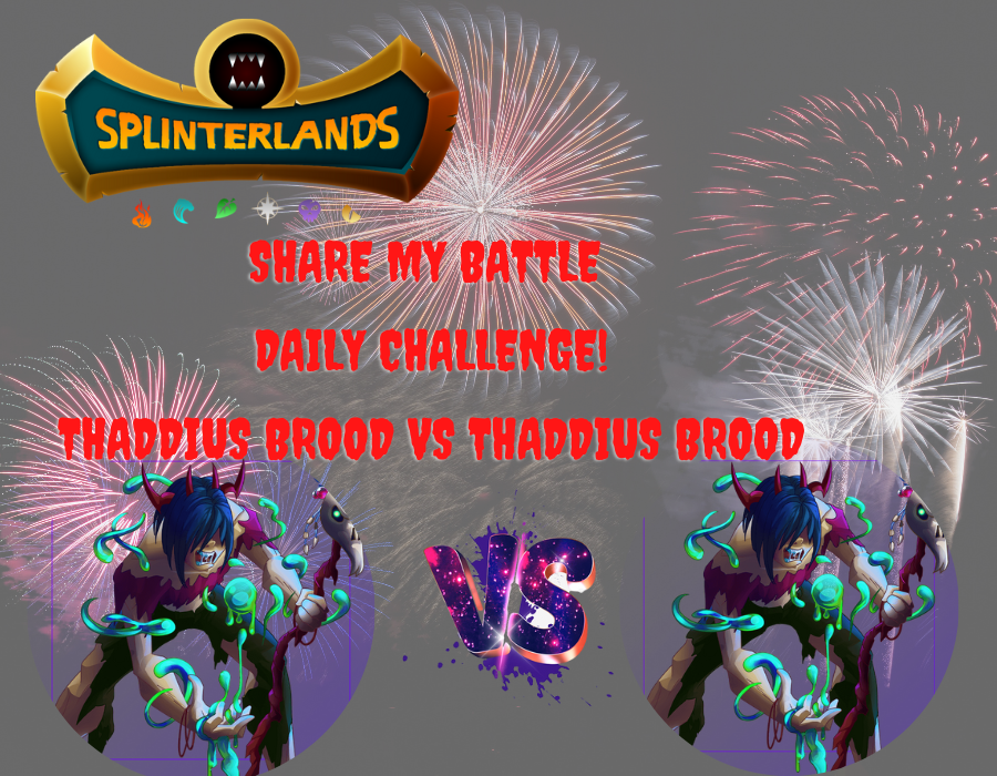 SHARE MY BATTLE DAILY Challenge! Tarsa VS Thaddius Brood.png