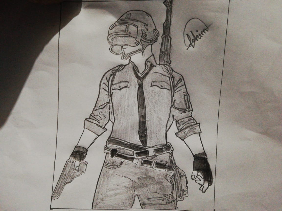 PUBG Player Drawing - Drawing Skill