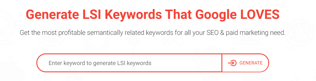 LSI keywords tool