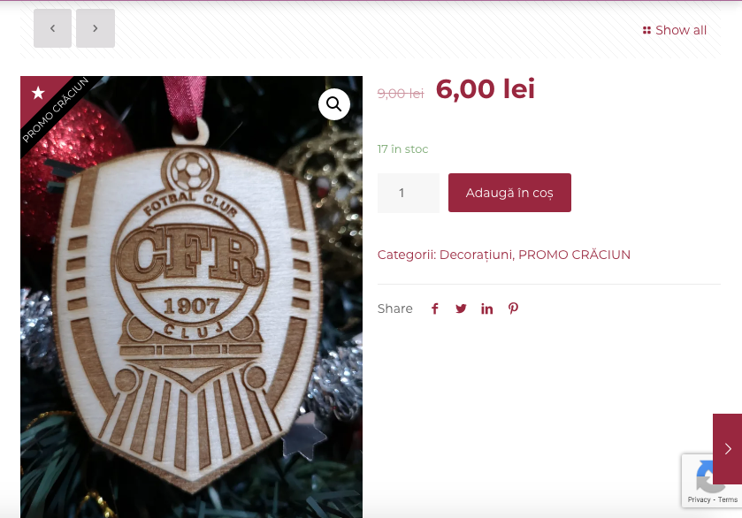 CFR Cluj decorațiune din lemn gravat 1.png