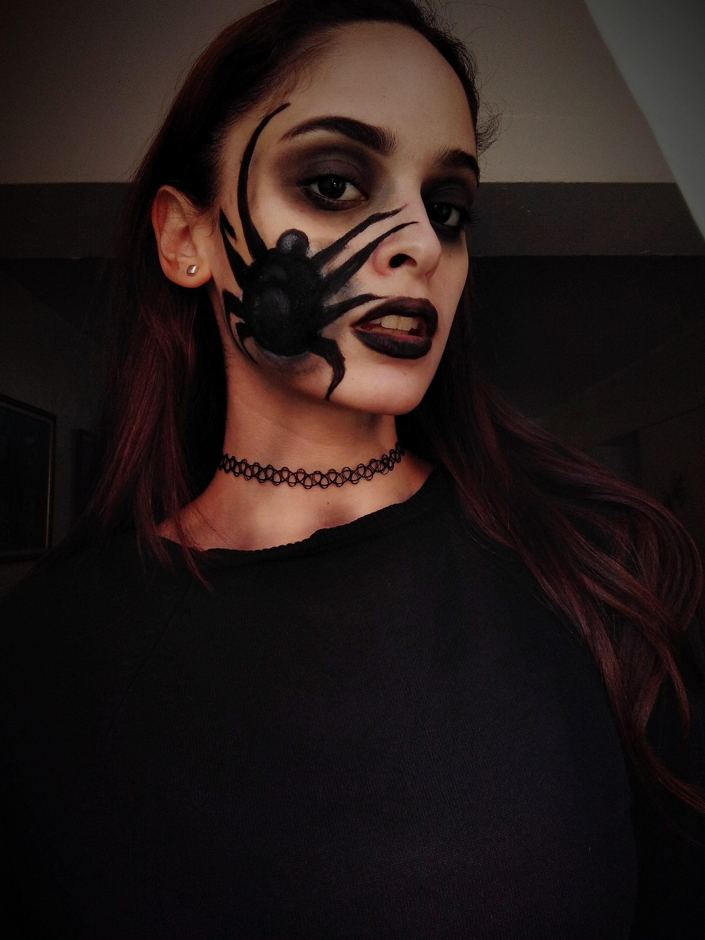 Turismo silbar cobre Maquillaje de Viuda Negra- black widow makeup — Hive