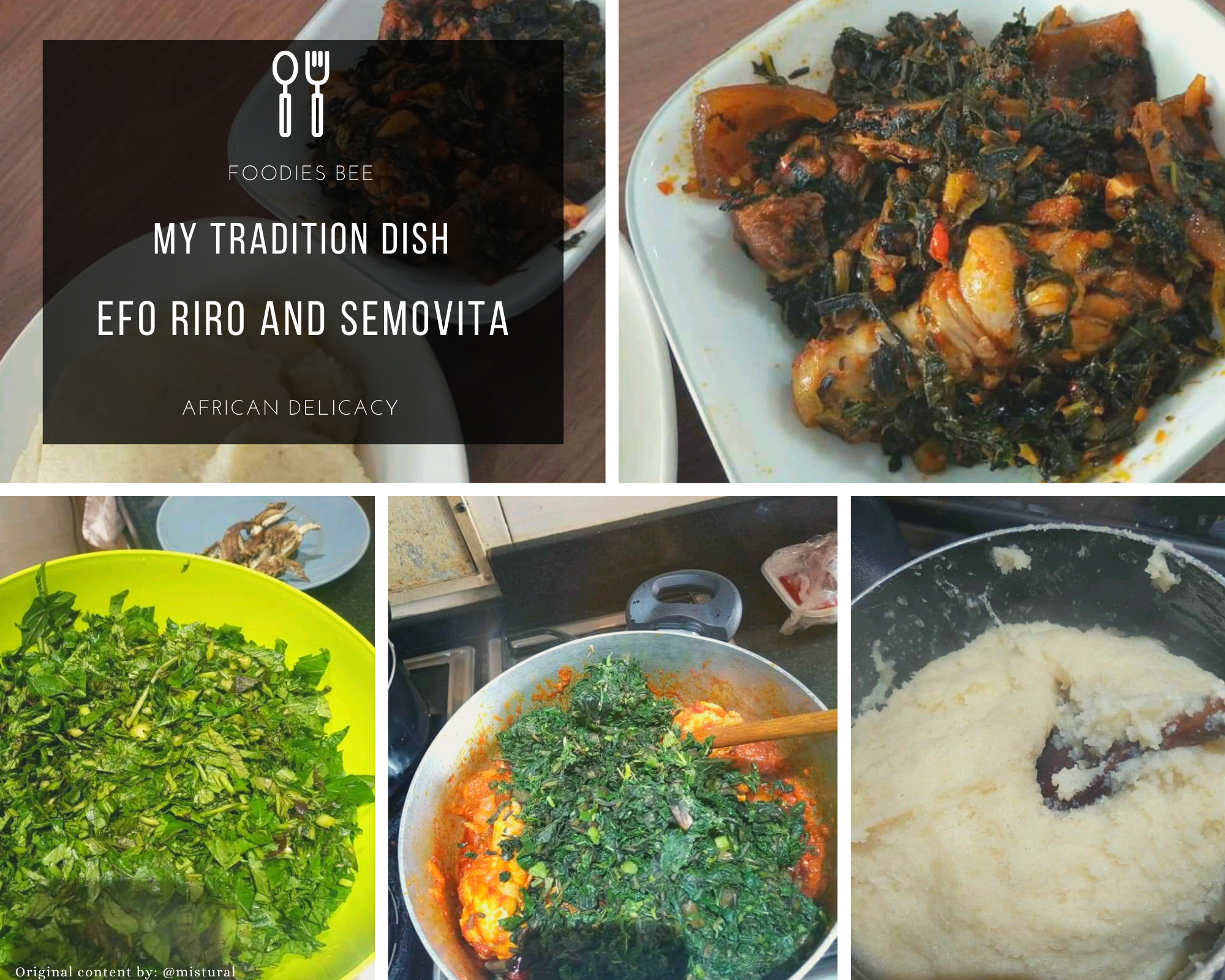 My Tradition Dish | Efo Riro Soup With Semovita Recipe 